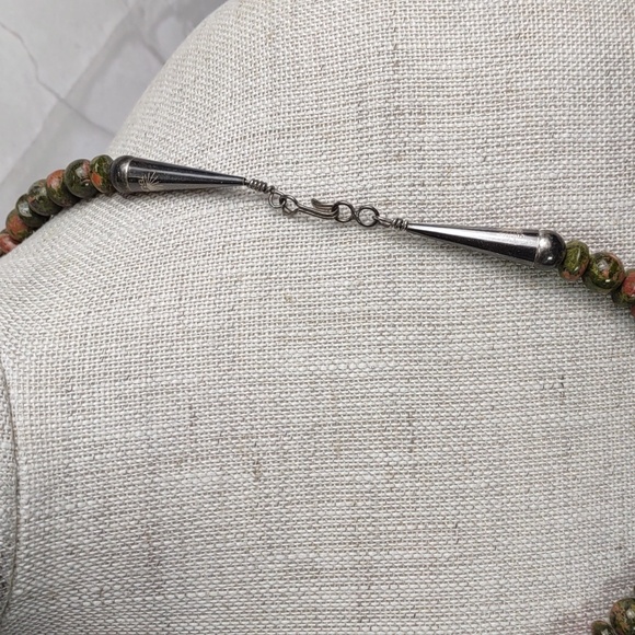 Artisan Crafted Unakite Necklace - Picture 3 of 6